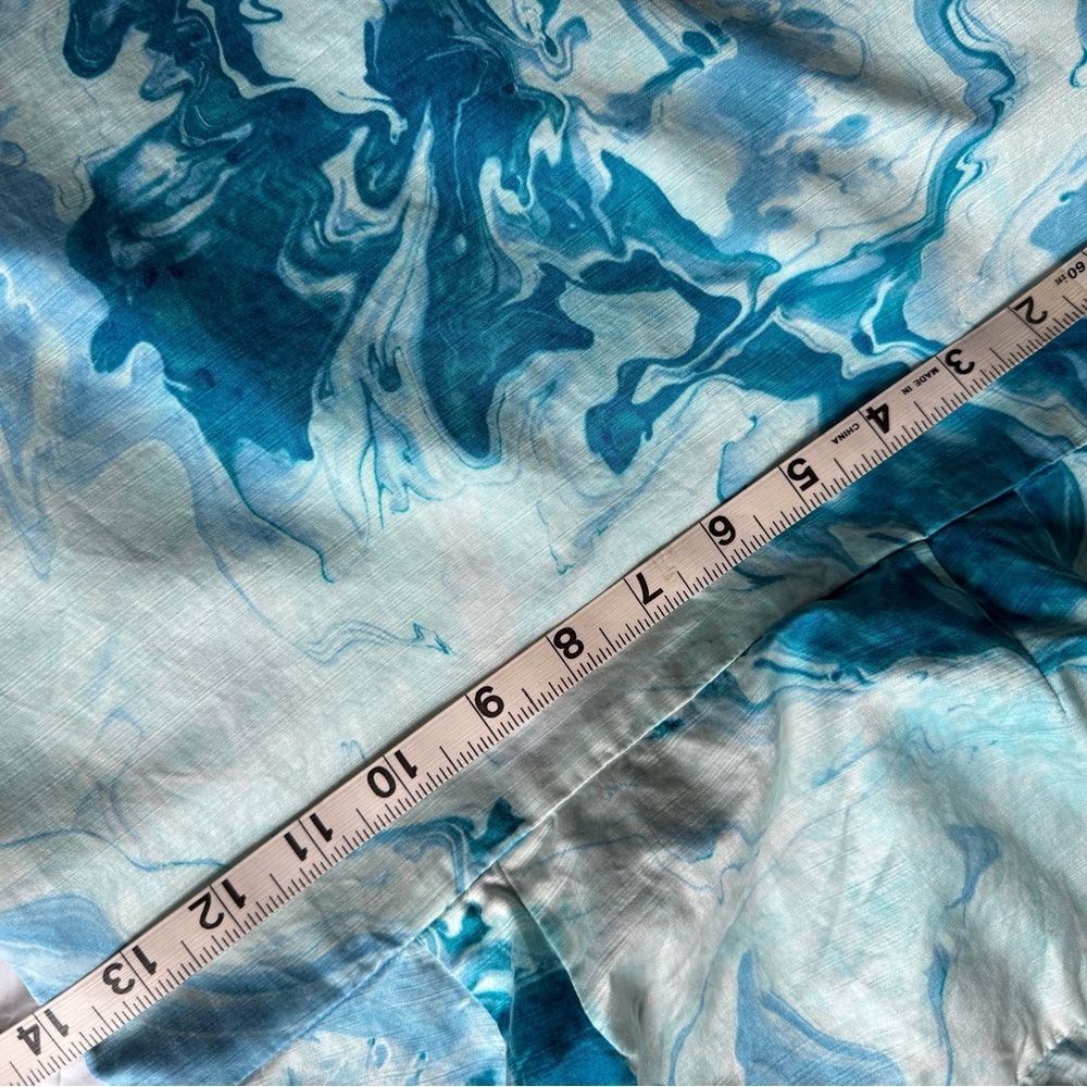 Maeve Anthropology Blue Marbled Waters Dress Women’s 2 EUC - Picture 9 of 11